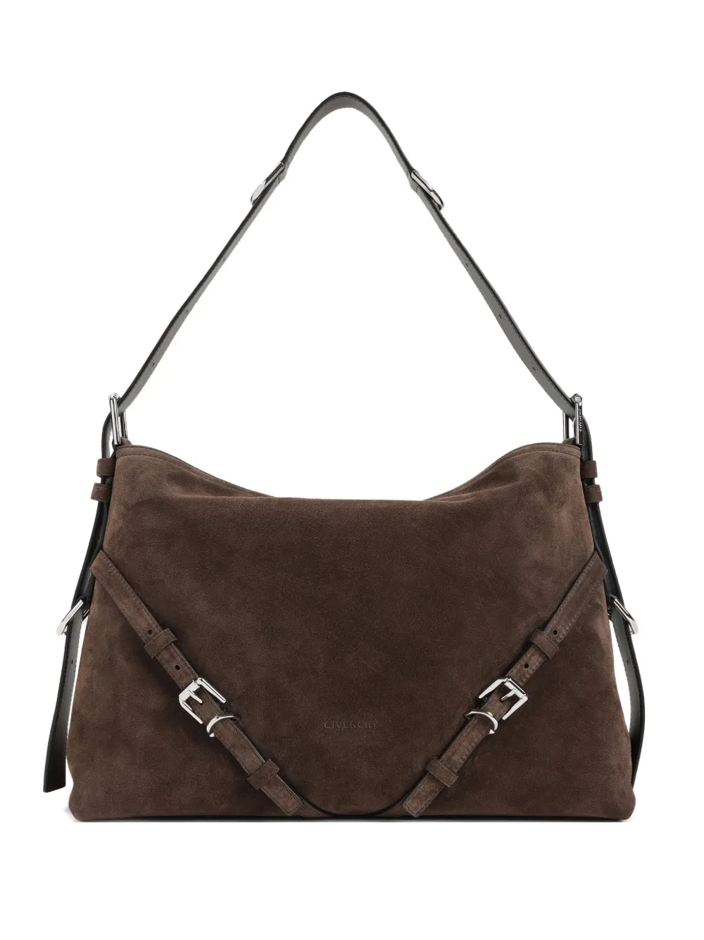 Givenchy Suede Shoulder Bag — Same as shown — Size One Size — Front View