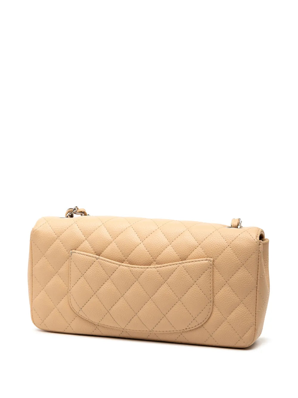Chanel Pre Owned 2008 2009 Classic Caviar East West Single Flap Shoulder Bag — Same as shown — Size One Size — Back View