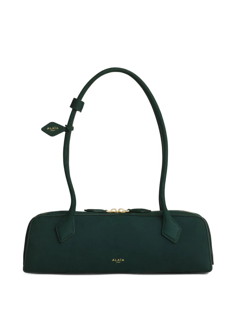 Alaia Zip Leather Shoulder Bag — Same as shown — Size One Size — Front View