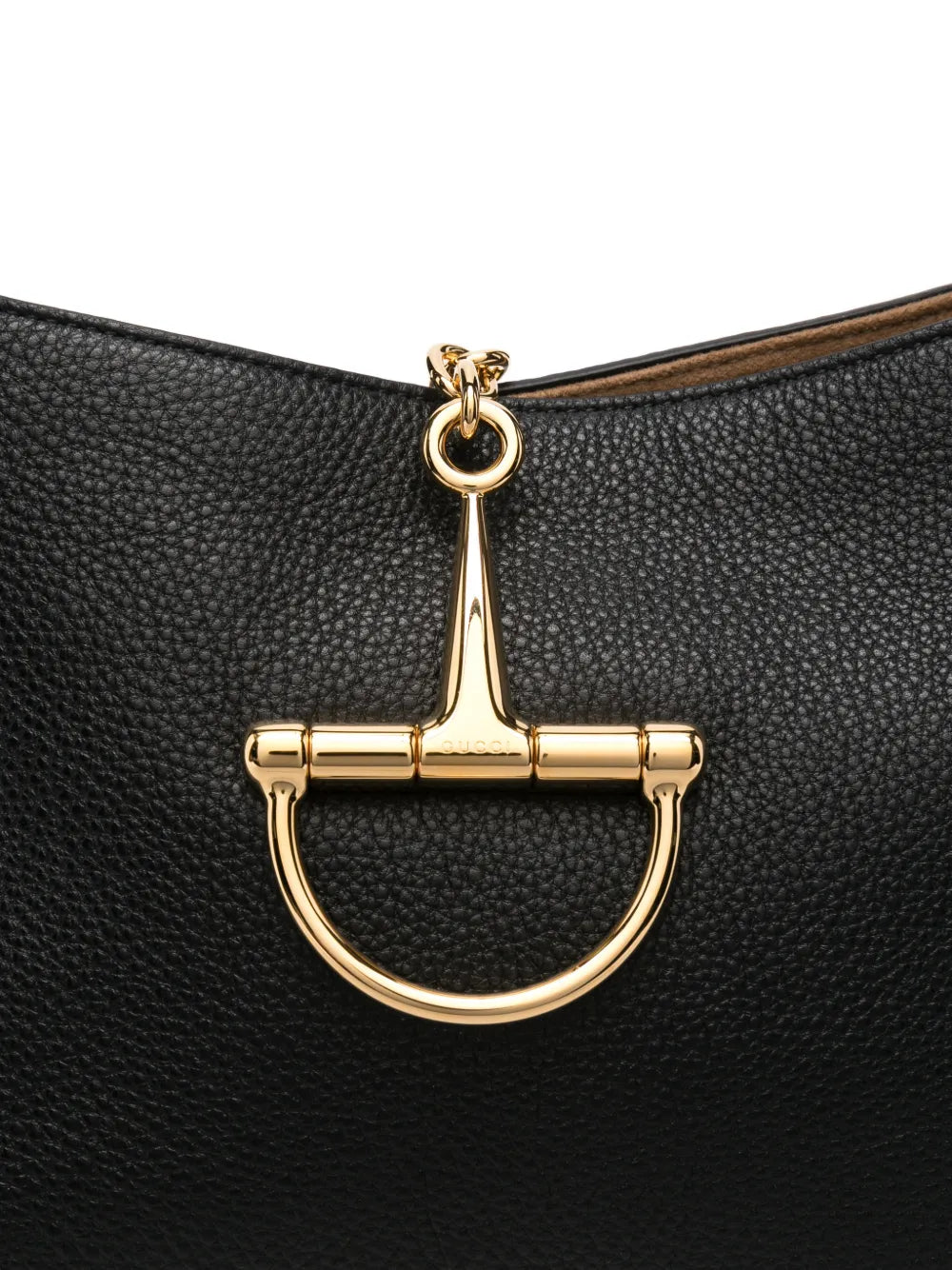 Gucci Horsebit Grained Leather Tote Bag — Same as shown — Size One Size — Top View