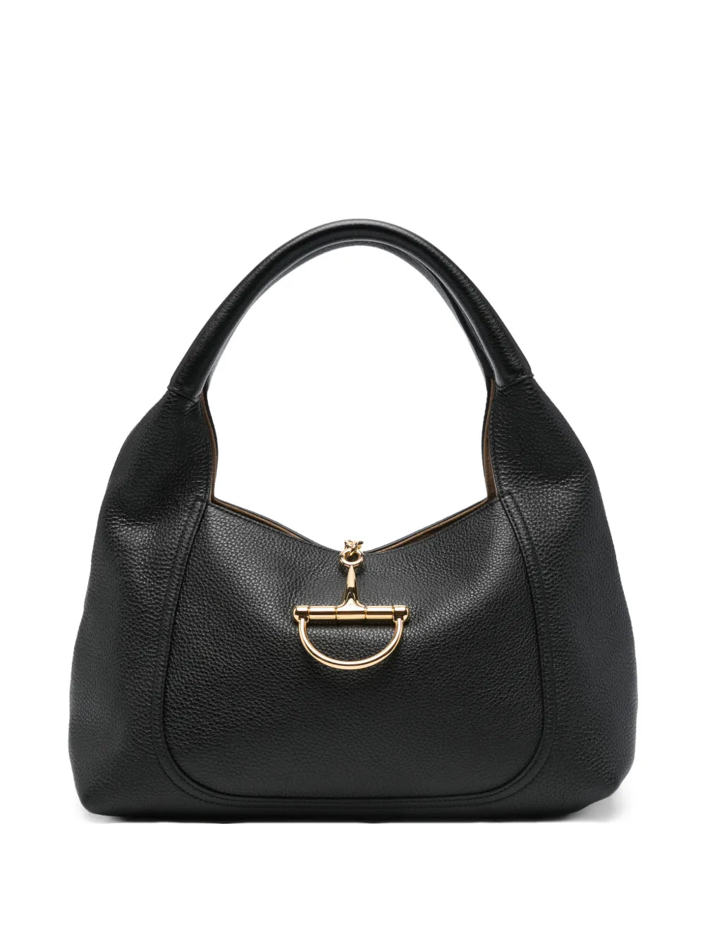 Gucci Horsebit Grained Leather Tote Bag — Same as shown — Size One Size — Front View