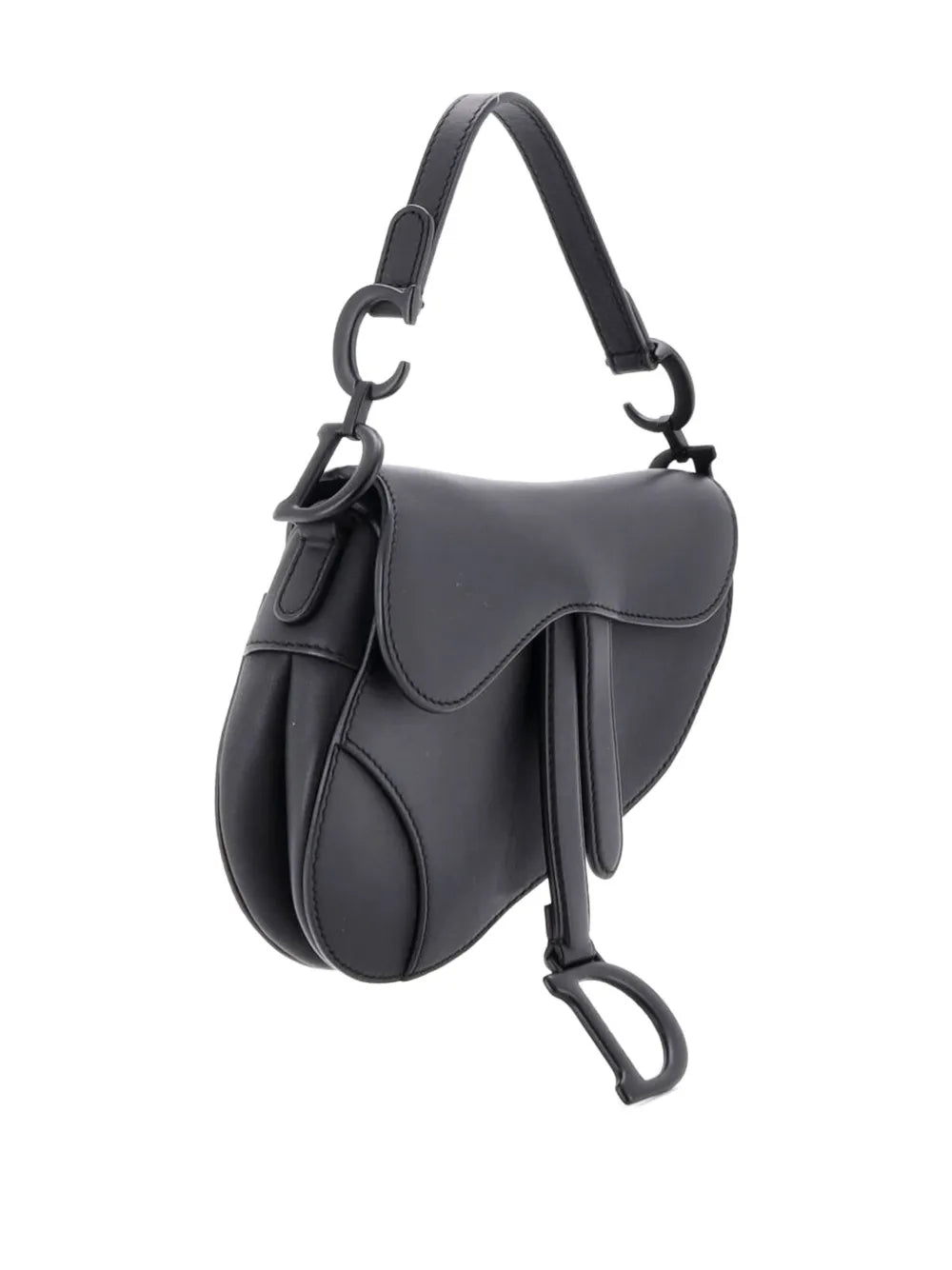Christian Dior Pre Owned Ultra Matte Saddle Handbag Leather Mini Shoulder Bag — Same as shown — Size One Size — Back View