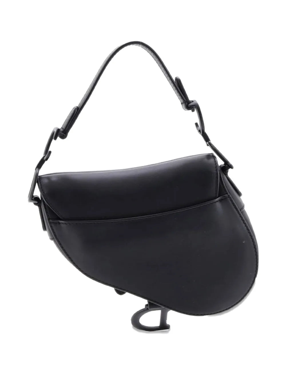 Christian Dior Pre Owned Ultra Matte Saddle Handbag Leather Mini Shoulder Bag — Same as shown — Size One Size — Side View
