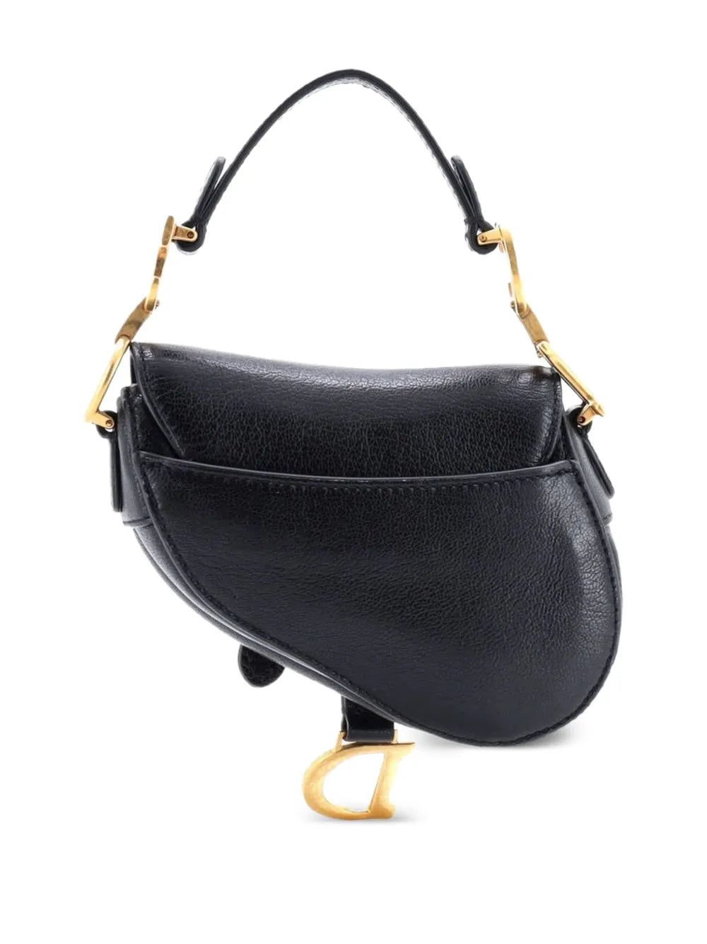 Christian Dior Pre Owned Saddle Handbag With Strap Leather Micro Shoulder Bag — Same as shown — Size One Size — Side View