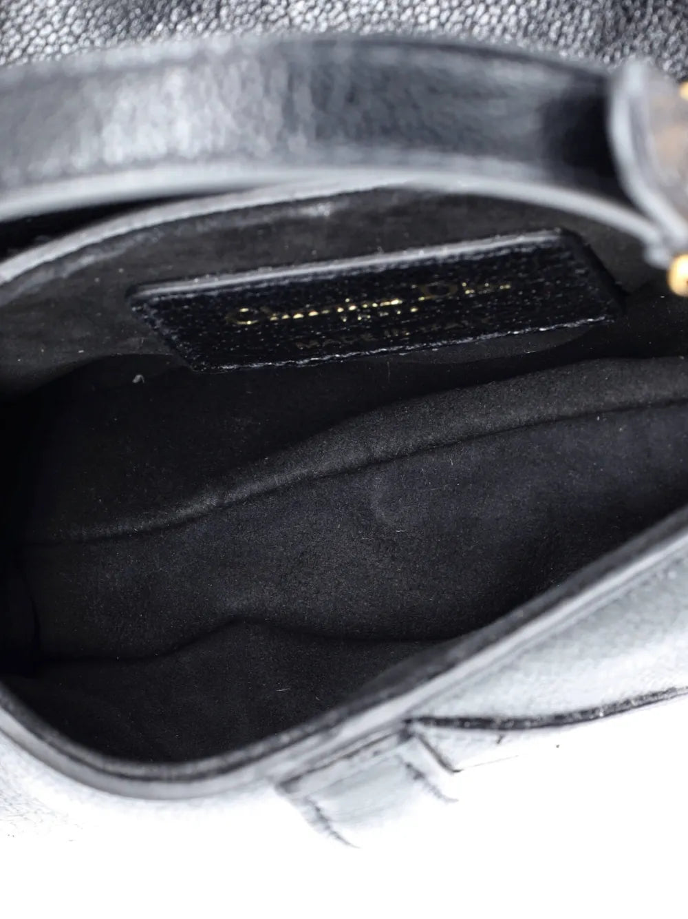 Christian Dior Pre Owned Saddle Handbag With Strap Leather Micro Shoulder Bag — Same as shown — Size One Size — Lifestyle View
