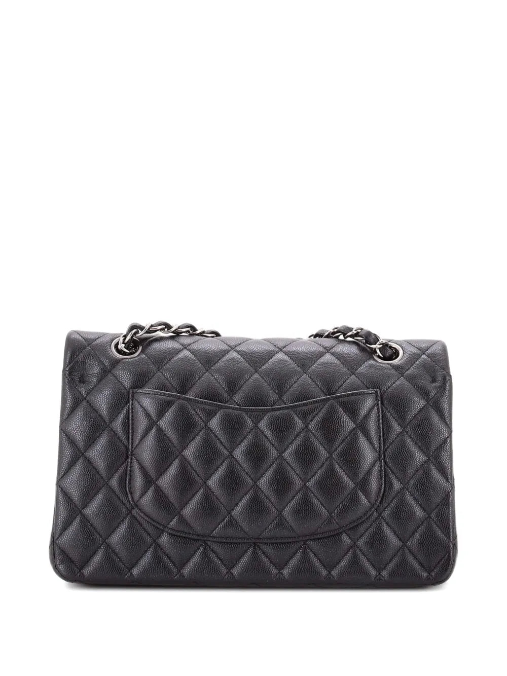 Chanel Pre Owned Classic Double Flap Bag Quilted Iridescent Caviar Medium Shoulder Bag — Same as shown — Size One Size — Side View