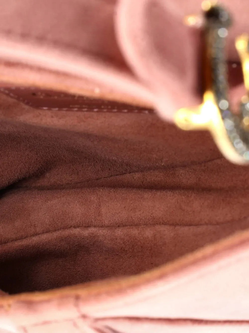 Christian Dior Pre Owned Saddle Handbag Velvet With Crystals Mini Shoulder Bag — Same as shown — Size One Size — Top View