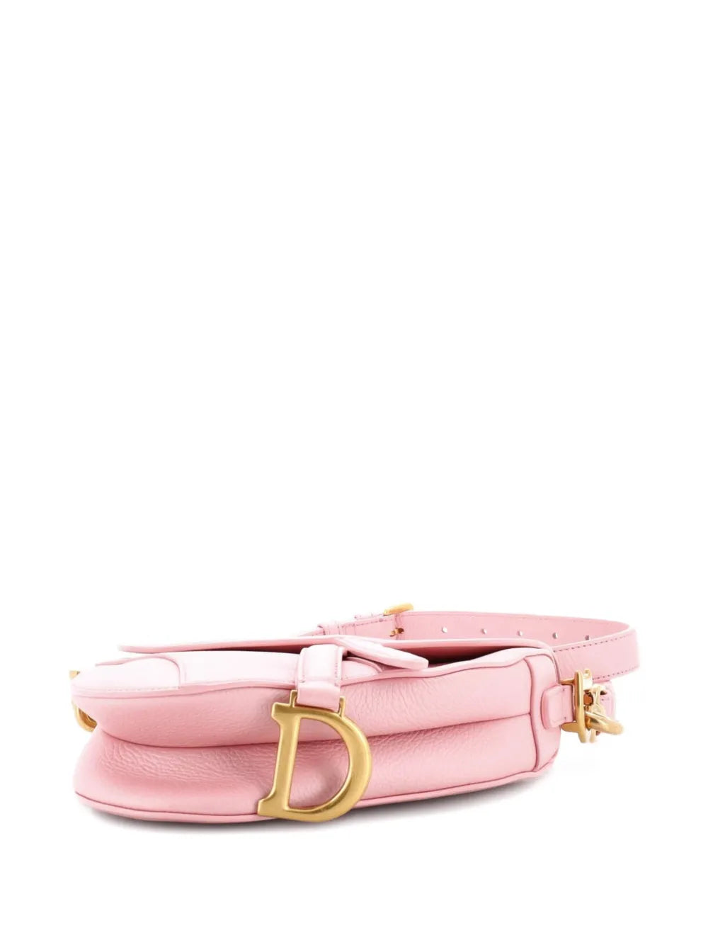 Christian Dior Pre Owned Saddle Handbag With Strap Leather Mini Shoulder Bag — Same as shown — Size One Size — Top View