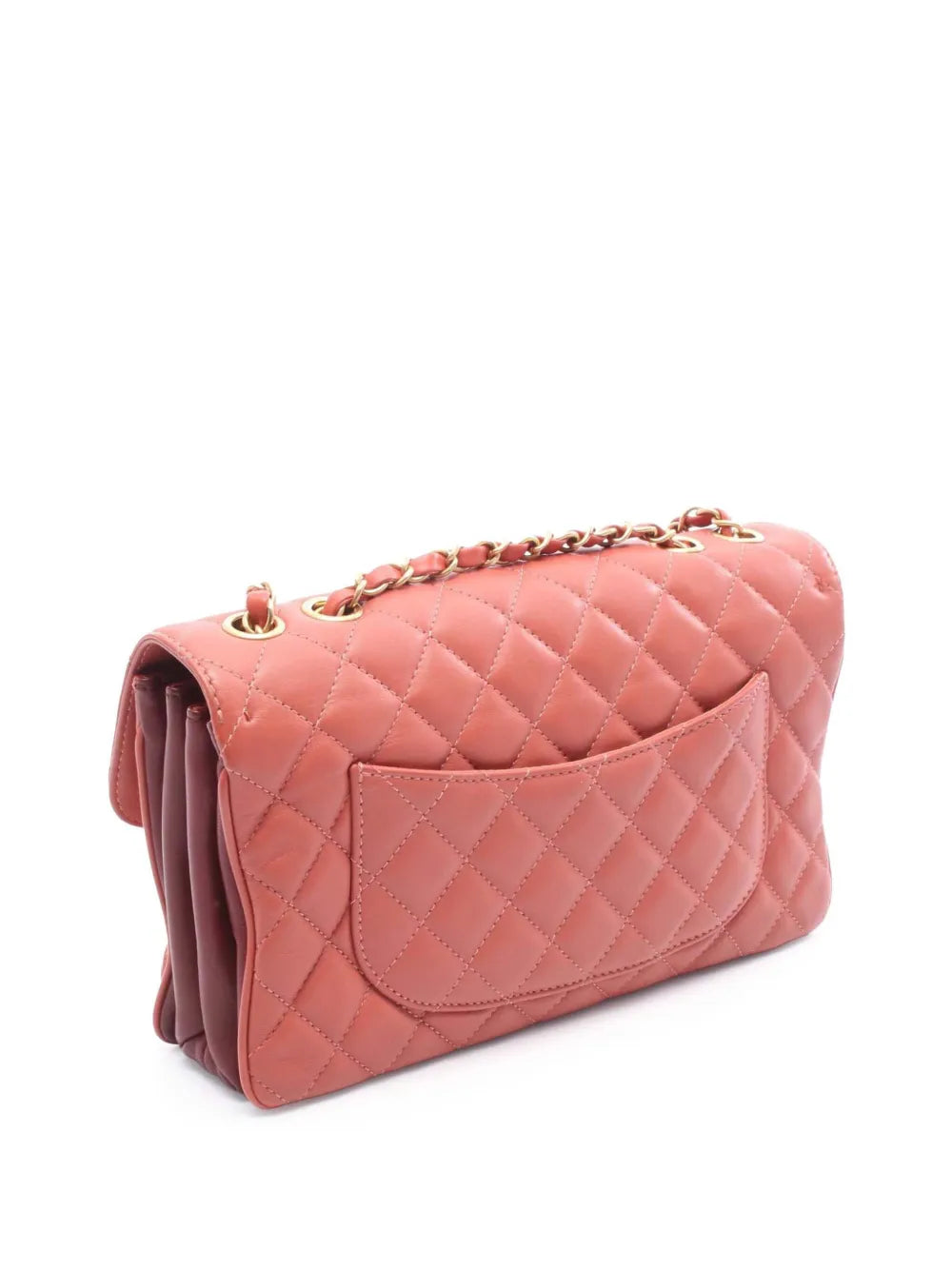 Chanel Pre Owned 2018 Large Quilted Lambskin Daily Companion Flap Shoulder Bag — Same as shown — Size One Size — Back View