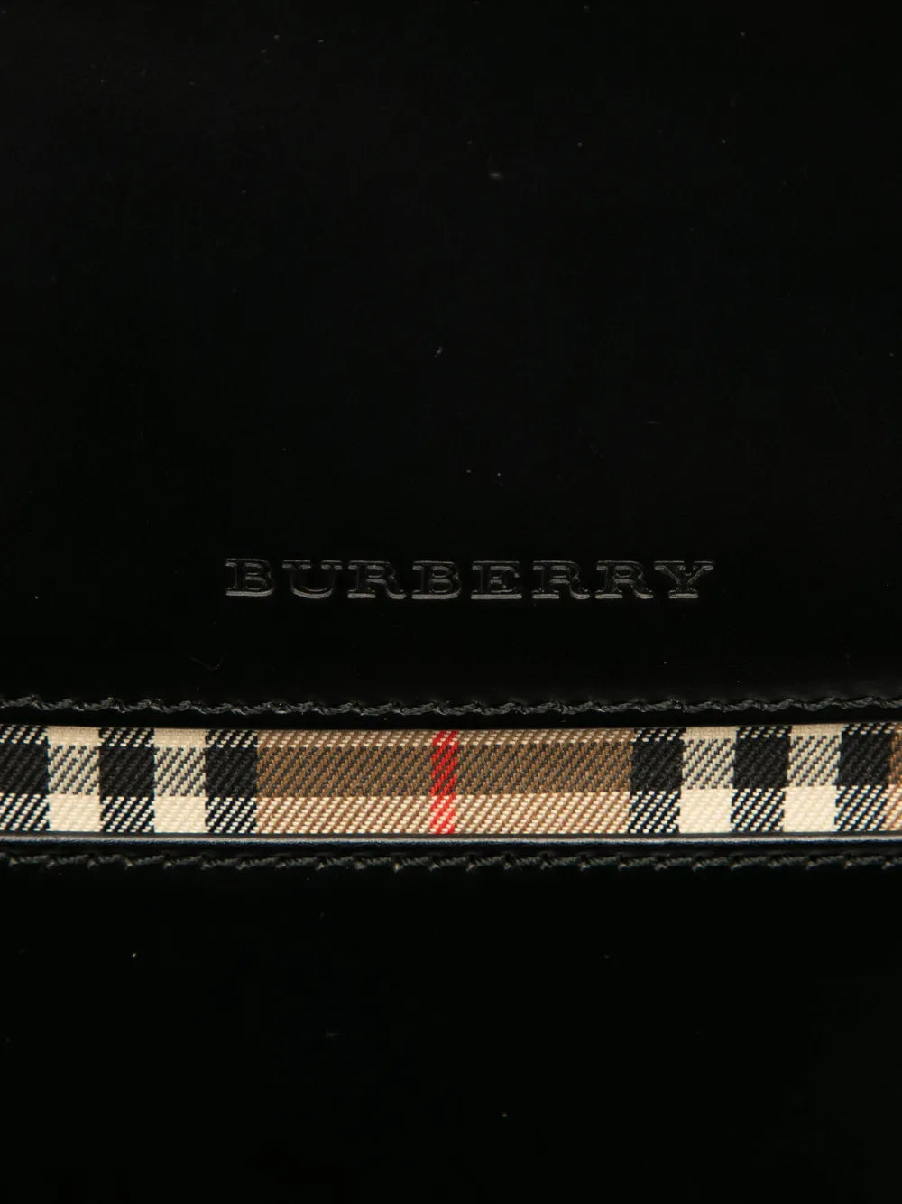Burberry Pre Owned 2000 2017 House Check Trimmed Leather Shoulder Bag — Same as shown — Size One Size — Lifestyle View