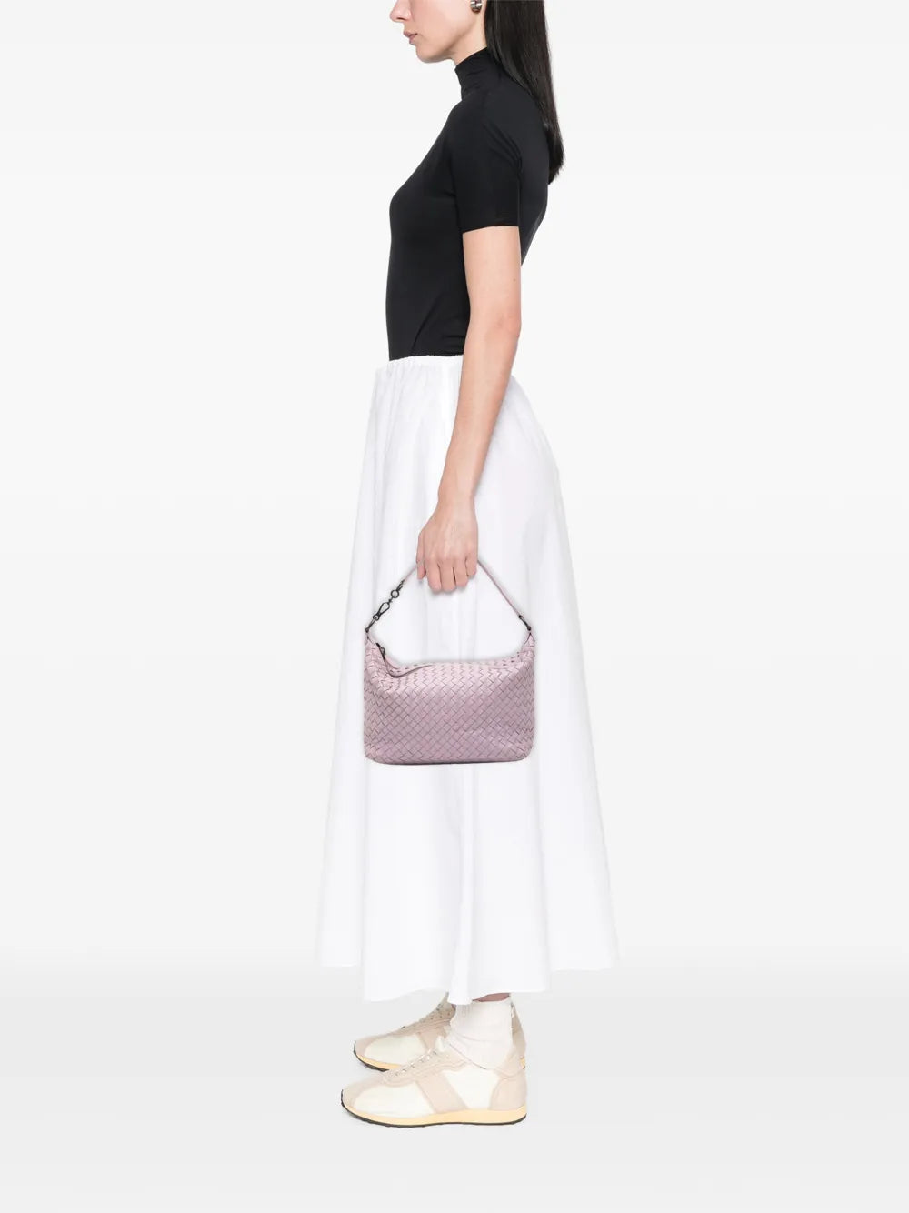 Bottega Veneta Pre Owned 2012 2025 Nappa Intrecciato Shoulder Bag — Same as shown — Size One Size — Side View