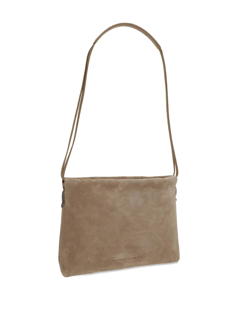 Brunello Cucinelli Bc Duo Suede Shoulder Bag — Same as shown — Size One Size — Back View