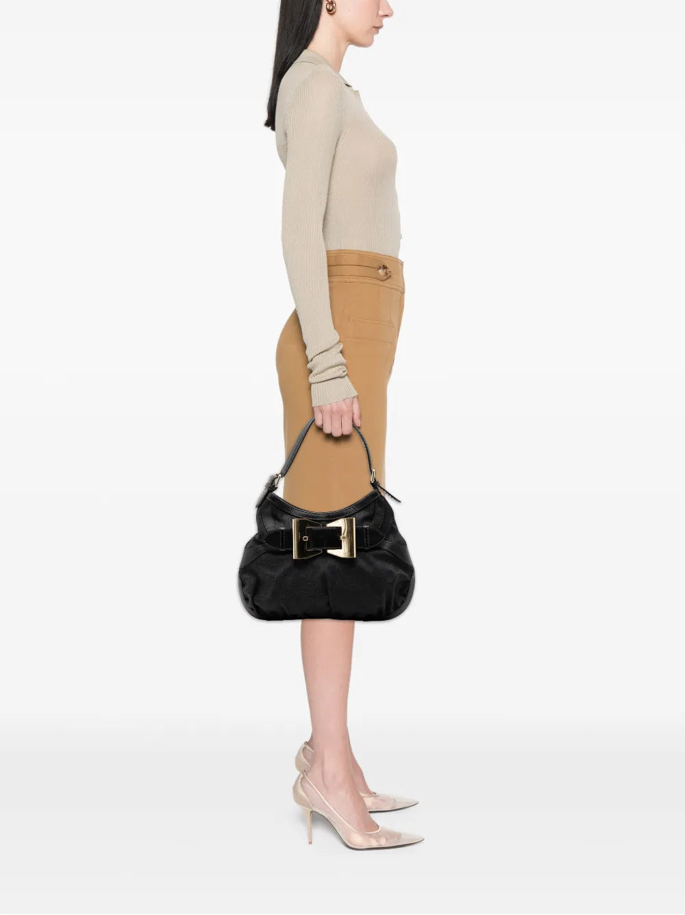 Gucci Pre Owned 2000 2015 Gg Canvas Dialux Queen Hobo Bag — Same as shown — Size One Size — Side View