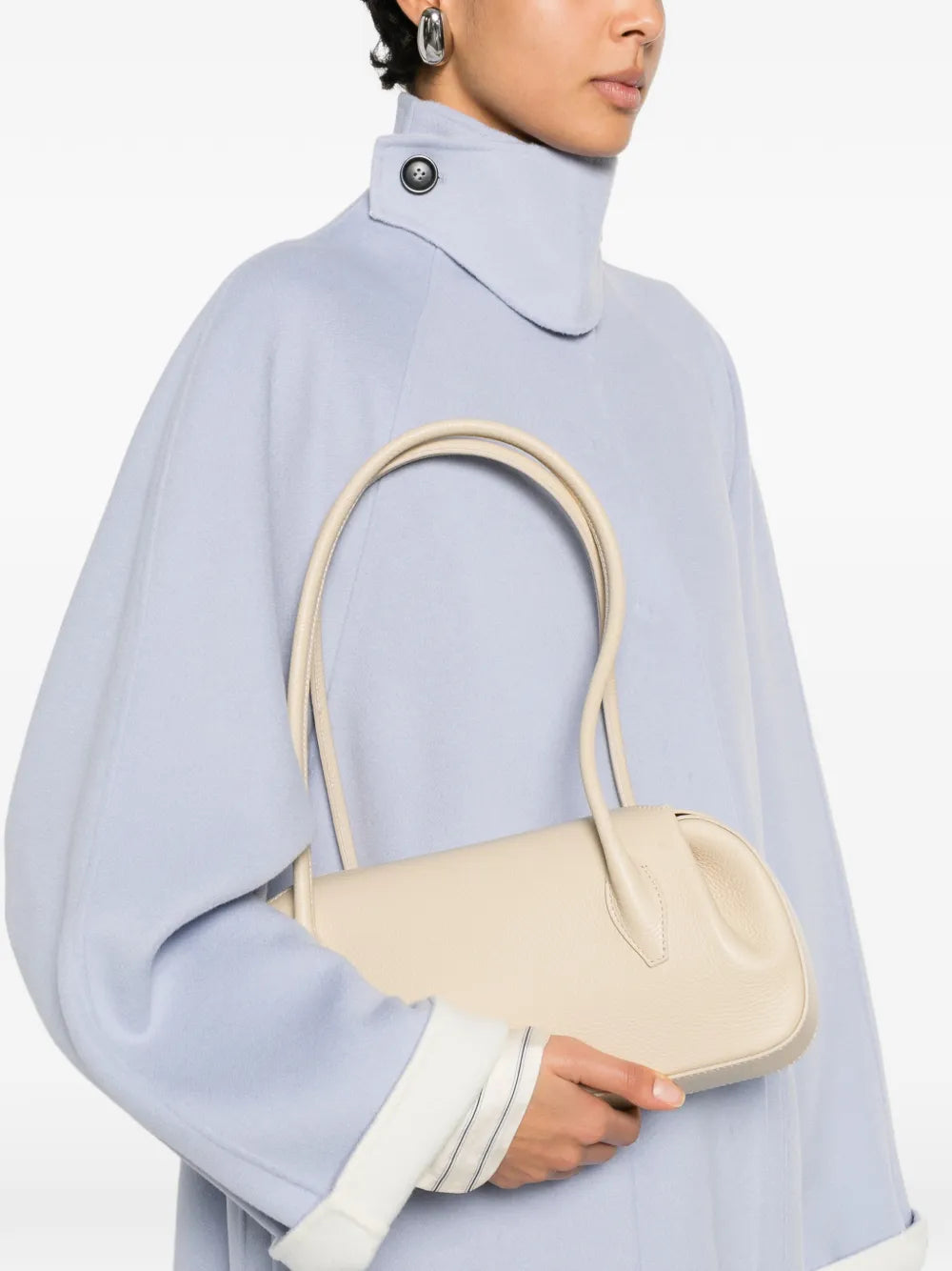 Yuzefi Oyster Shoulder Bag — Same as shown — Size One Size — Side View