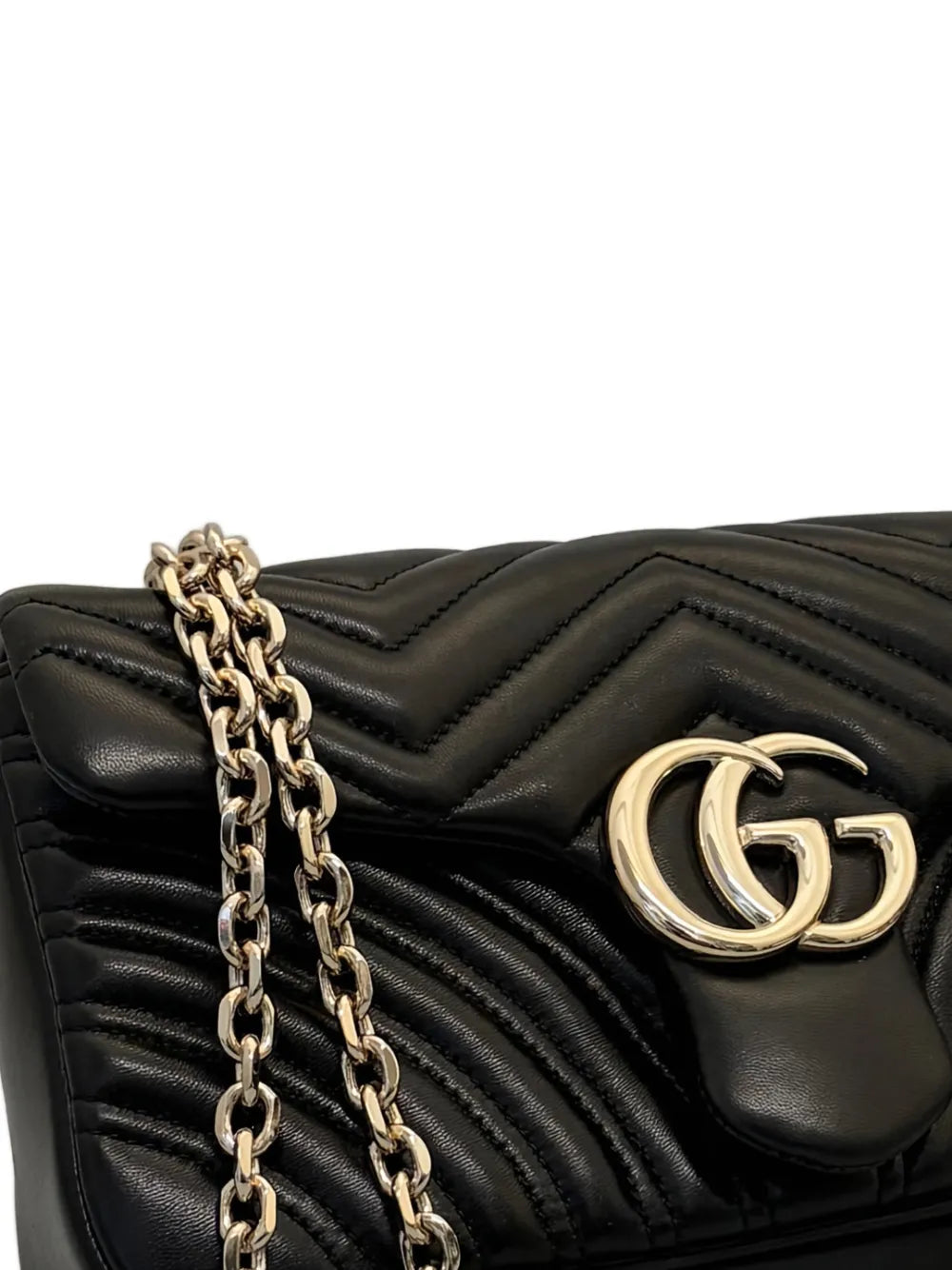 Gucci Gg Marmont Chain Strap Shoulder Bag — Same as shown — Size One Size — Side View