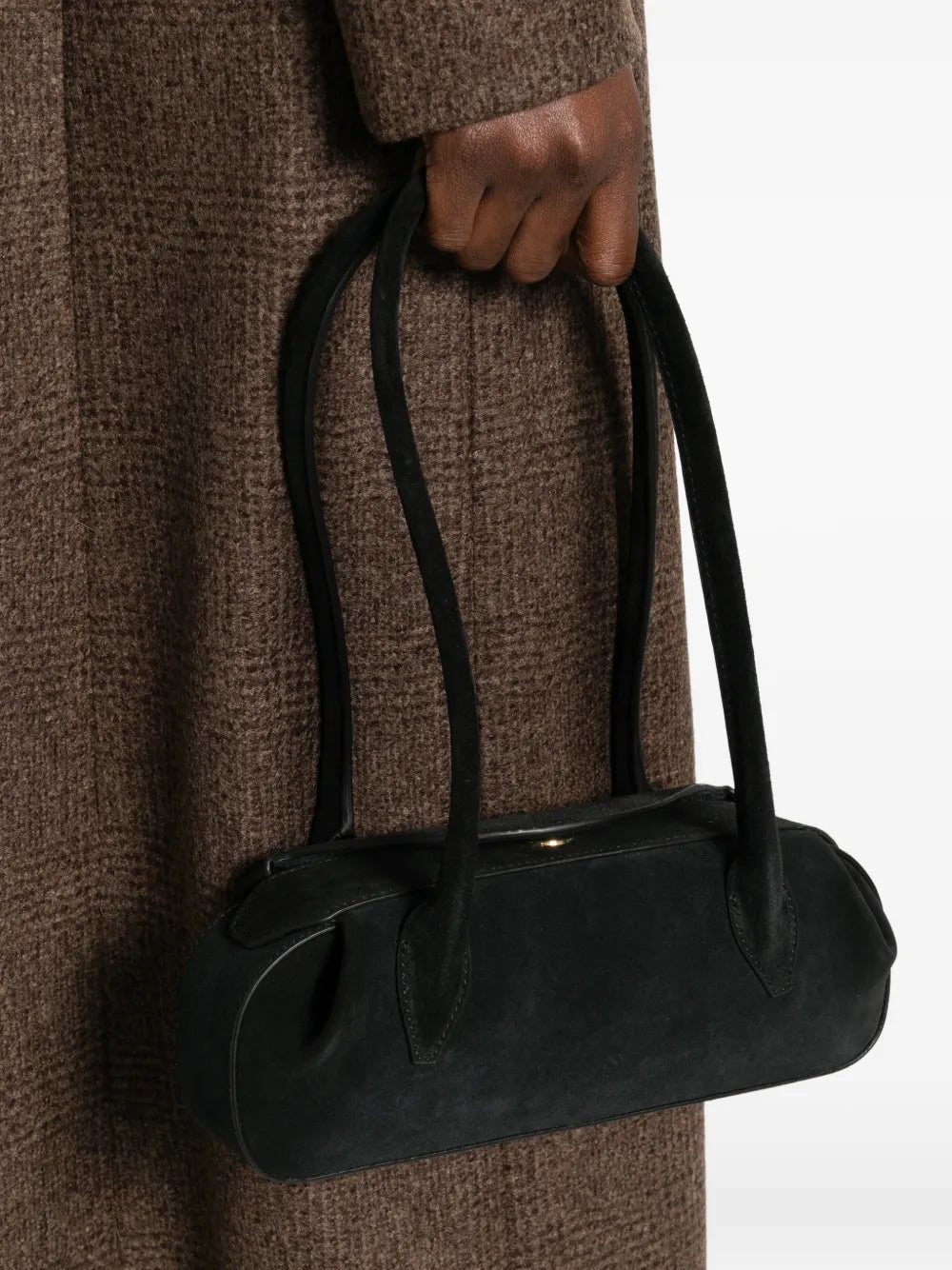 Yuzefi Mini Oyster Suede Tote Bag — Same as shown — Size One Size — Side View