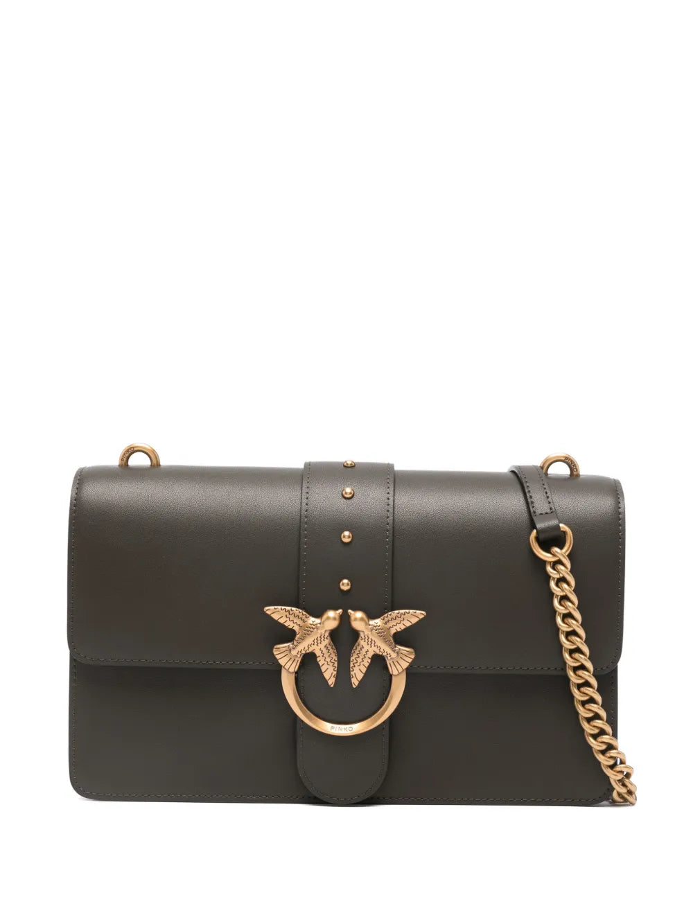 Pinko Medium Love Bag One Leather Shoulder Bag — Same as shown — Size One Size — Front View