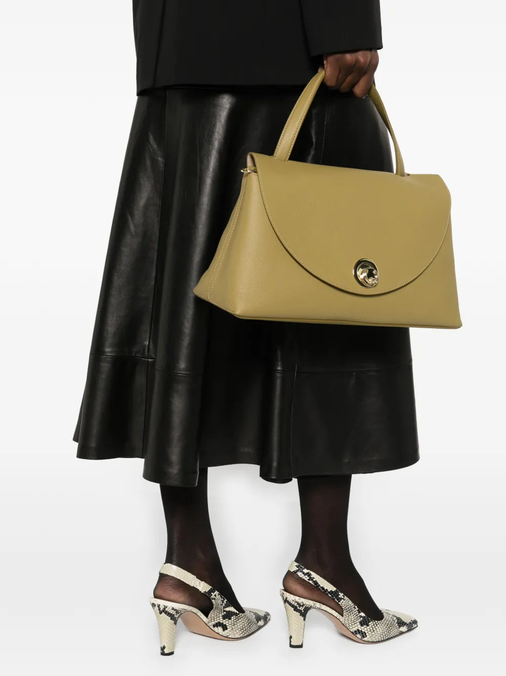 Coccinelle Medium Nikla Turn Lock Tote Bag — Same as shown — Size One Size — Side View