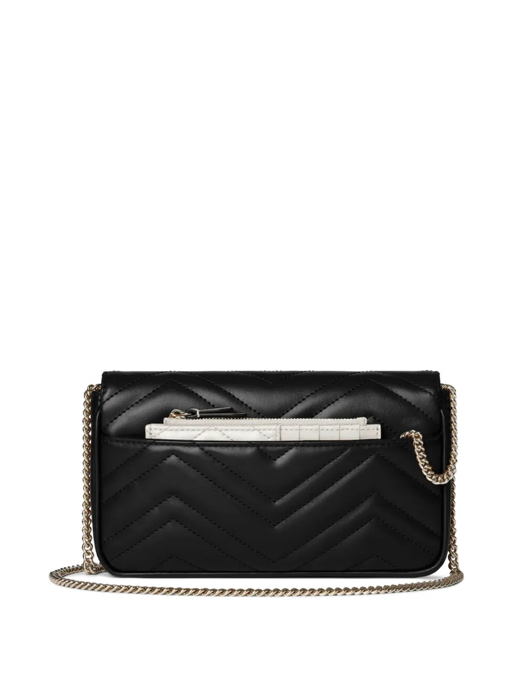 Gucci Small Gg Marmont Chevron Chain Shoulder Bag — Same as shown — Size One Size — Side View