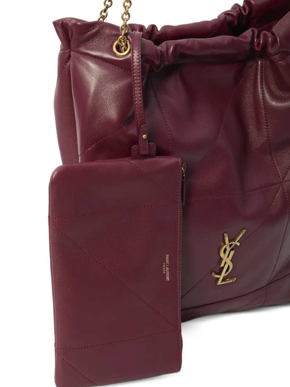 Saint Laurent Jaimne Pochon Quilted Shoulder Bag — Same as shown — Size One Size — Top View
