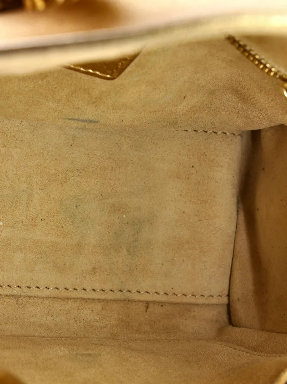 Christian Dior Pre Owned My Abcdior Lady Dior Bag Metallic Cannage Quilt Leather Shoulder Bag — Same as shown — Size One Size — Detail View