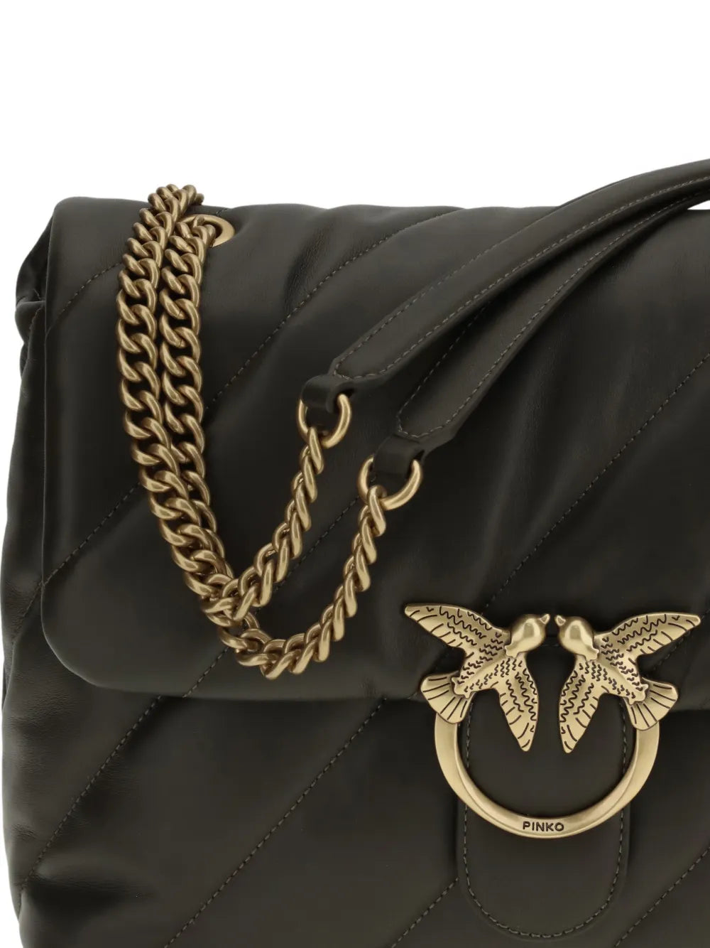Pinko Love Quilted Shoulder Bag — Same as shown — Size One Size — Back View