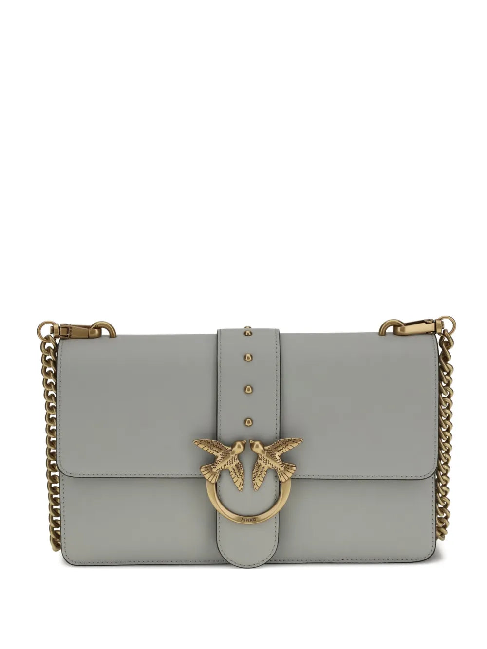 Pinko One Simply Love Studded Chain Shoulder Bag — Same as shown — Size One Size — Front View