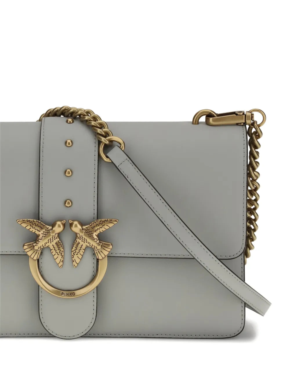Pinko One Simply Love Studded Chain Shoulder Bag — Same as shown — Size One Size — Top View