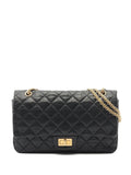 Chanel Pre Owned 2013 2014 Reissue 255 Aged Calfskin Double Flap 227 Shoulder Bag — Same as shown — Size One Size — Front View