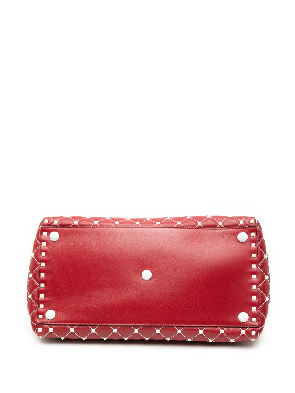 Valentino Garavani Pre Owned 2000 2017 Lambskin Free Rockstud Spike Shoulder Bag — Same as shown — Size One Size — Top View
