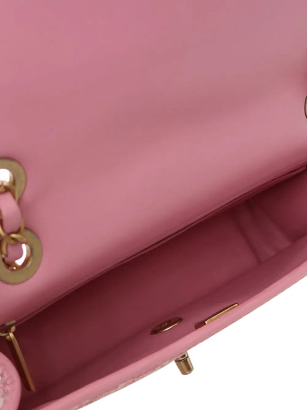 Chanel Pre Owned 2021 2025 Small Woven Lambskin And Viscose Single Flap Shoulder Bag — Same as shown — Size One Size — Lifestyle View