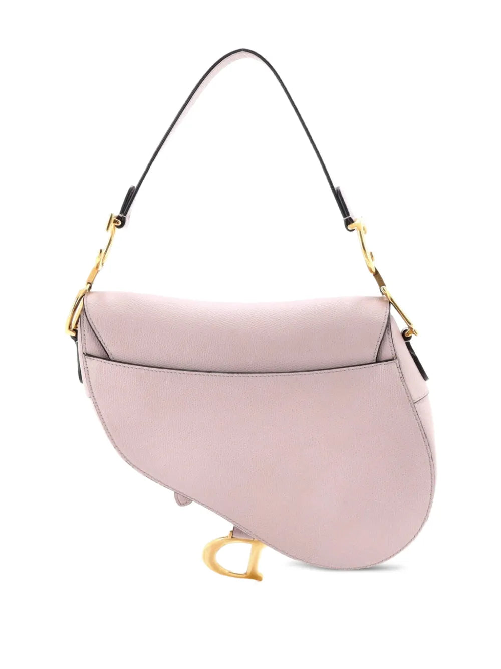 Christian Dior Pre Owned Saddle Handbag Leather Medium Shoulder Bag — Same as shown — Size One Size — Side View