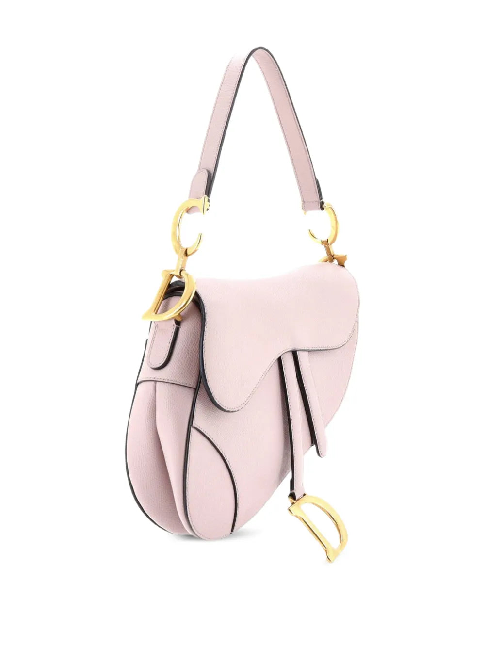 Christian Dior Pre Owned Saddle Handbag Leather Medium Shoulder Bag — Same as shown — Size One Size — Back View