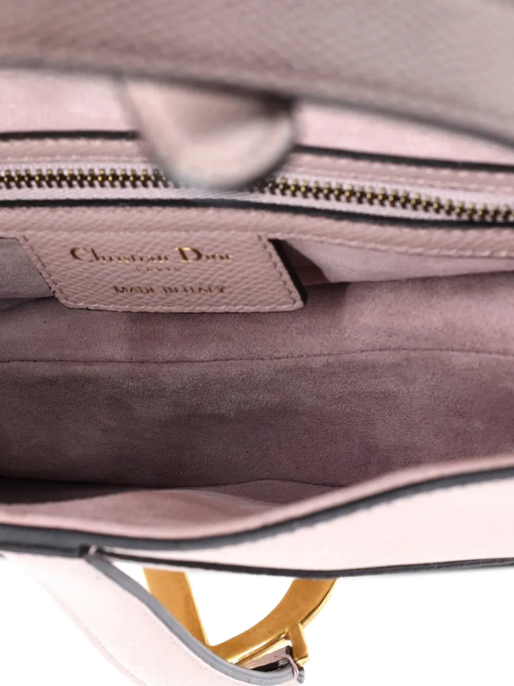 Christian Dior Pre Owned Saddle Handbag Leather Medium Shoulder Bag — Same as shown — Size One Size — Detail View