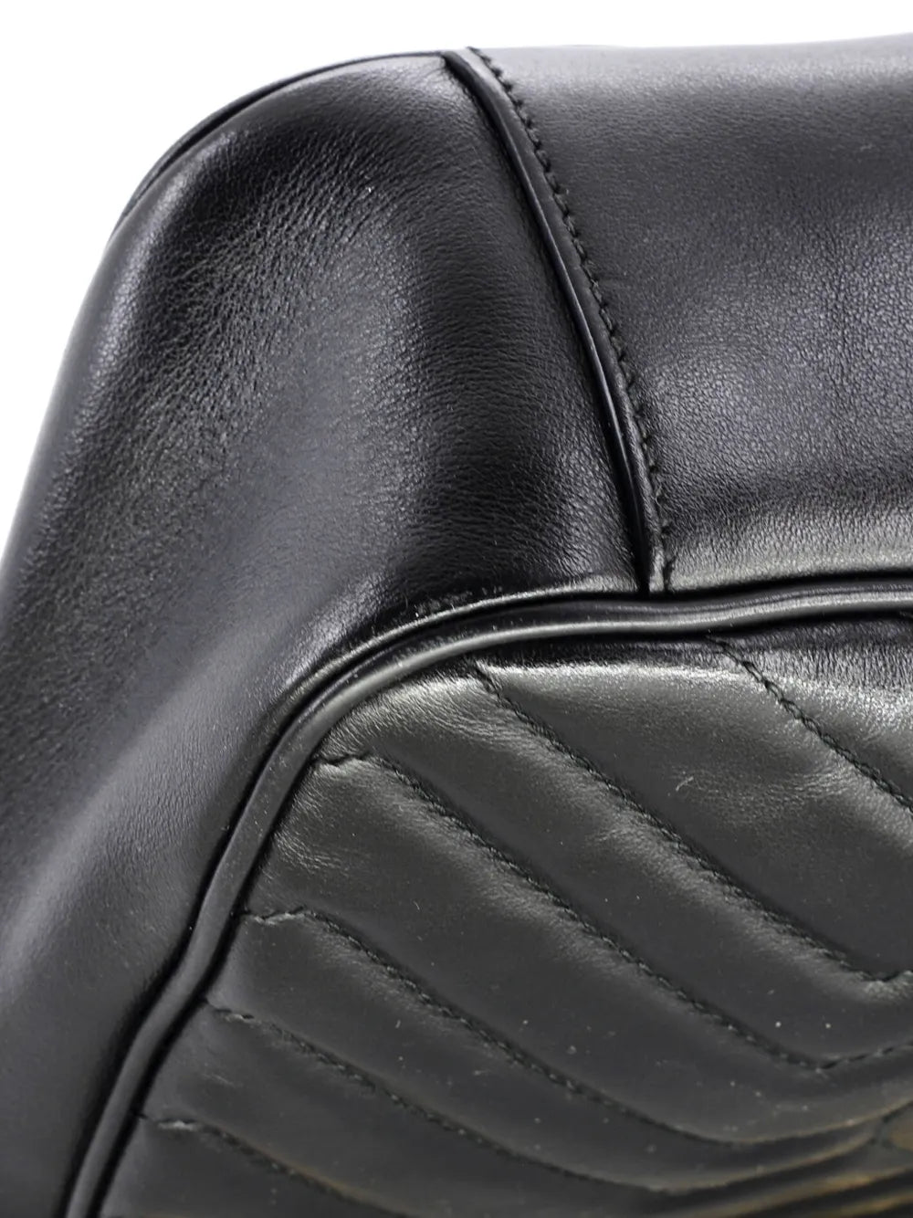 Gucci Pre Owned Gg Marmont Flap Bag Matelasse Leather Medium Shoulder Bag — Same as shown — Size One Size — Detail View