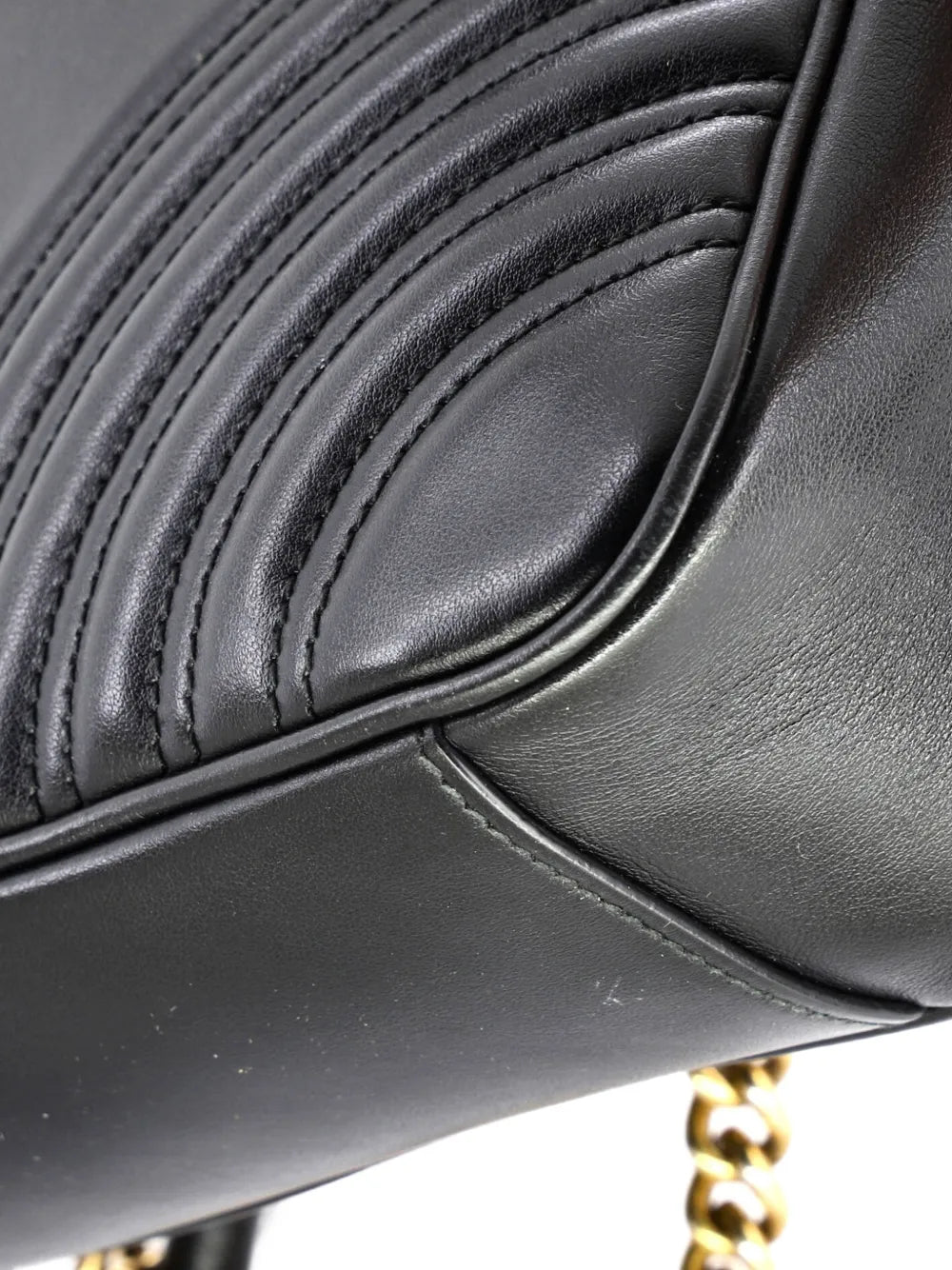 Gucci Pre Owned Gg Marmont Flap Bag Matelasse Leather Medium Shoulder Bag — Same as shown — Size One Size — Top View