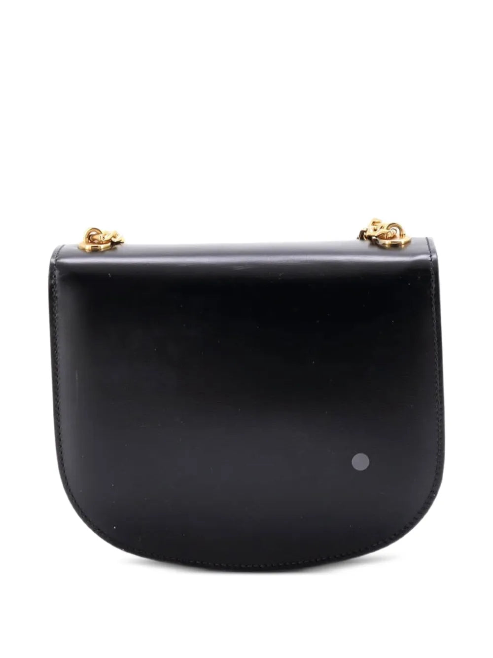 Celine Pre Owned Triomphe Besace Clea Chain Flap Bag Leather Shoulder Bag — Same as shown — Size One Size — Side View