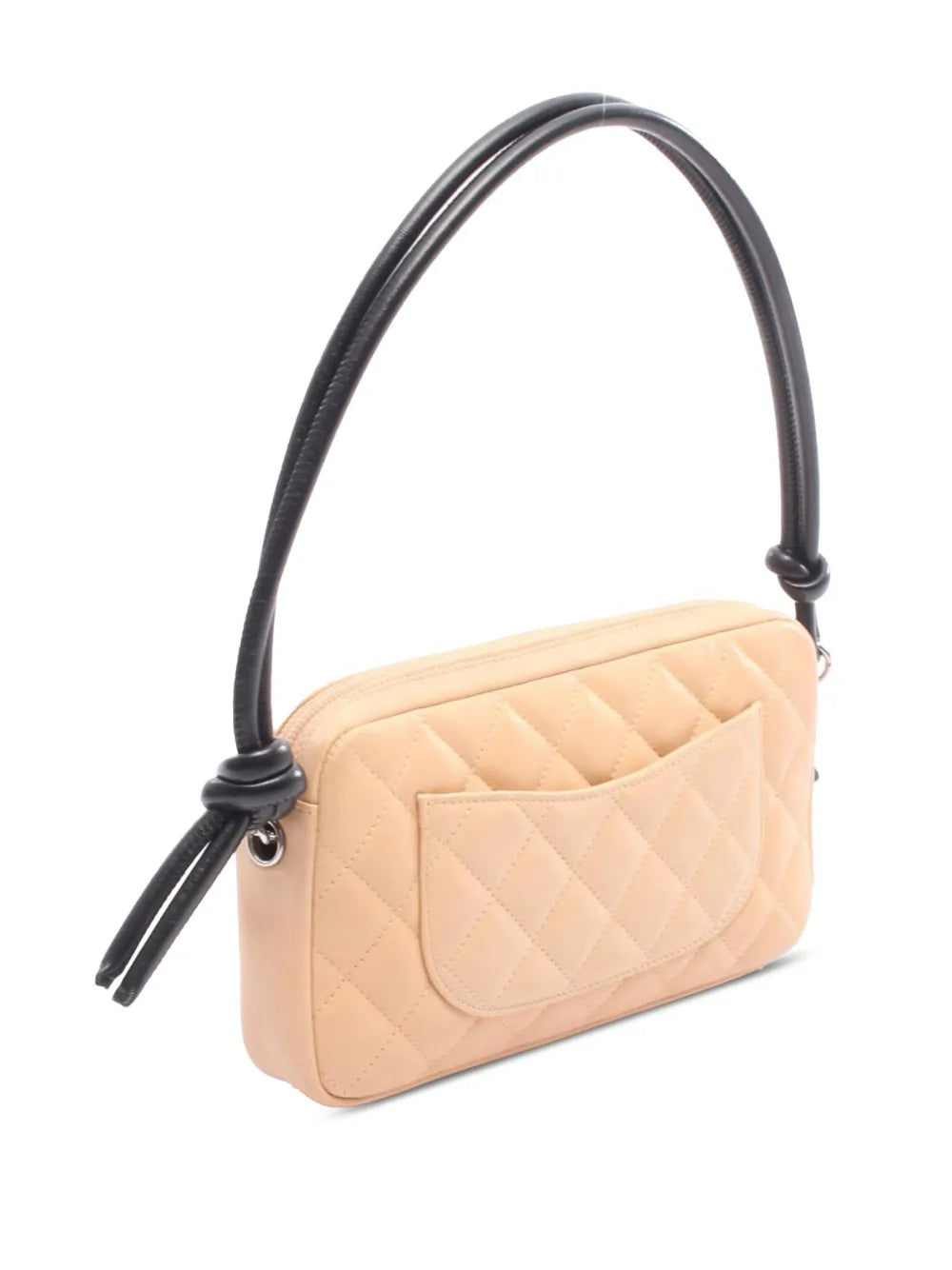 Chanel Pre Owned 2003 2004 Small Lambskin Cambon Ligne Shoulder Bag — Same as shown — Size One Size — Back View