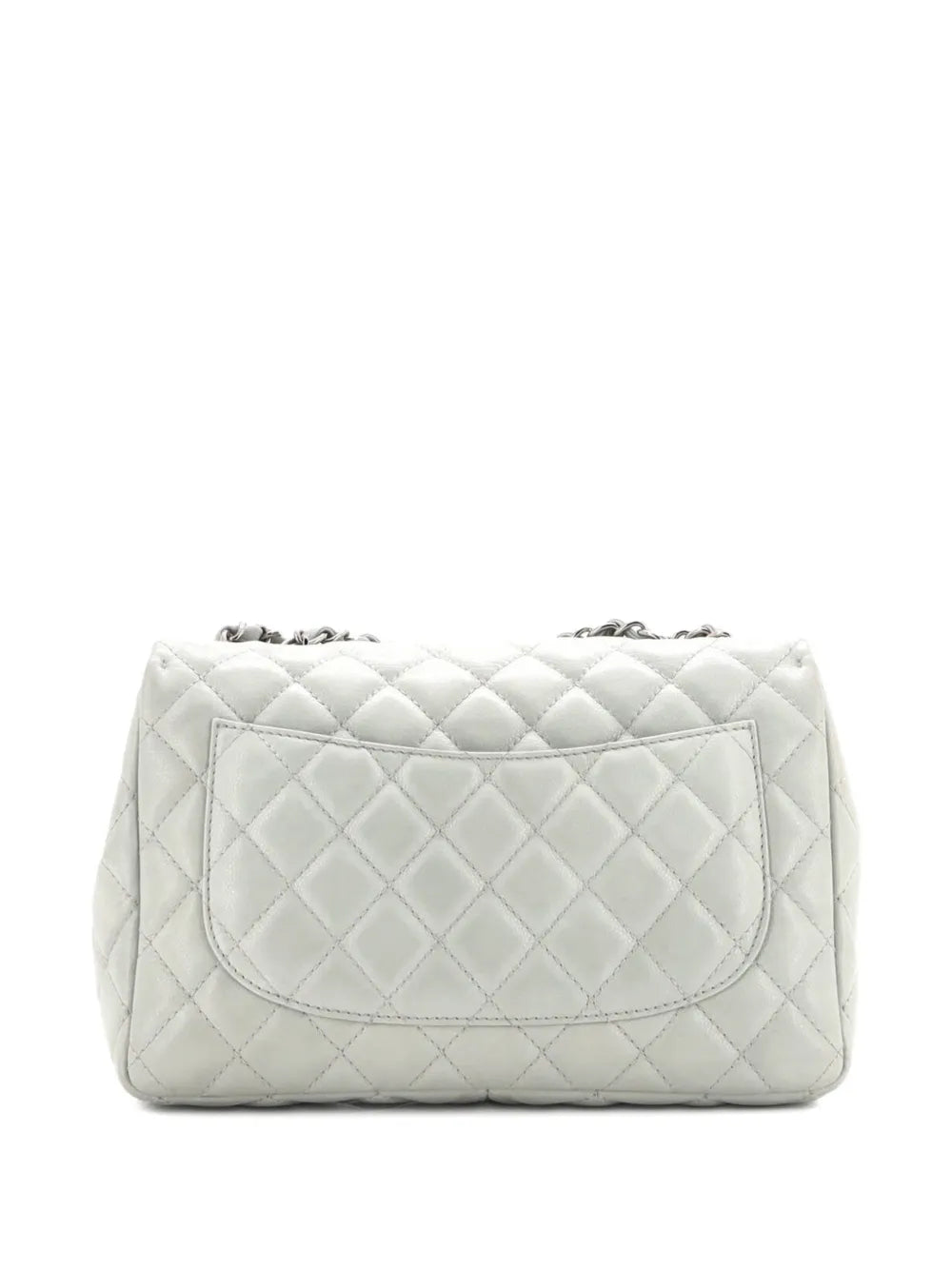 Chanel Pre Owned Classic Single Flap Bag Quilted Caviar Jumbo Shoulder Bag — Same as shown — Size One Size — Side View
