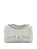 Chanel Pre Owned Classic Single Flap Bag Quilted Caviar Jumbo Shoulder Bag — Same as shown — Size One Size — Front View