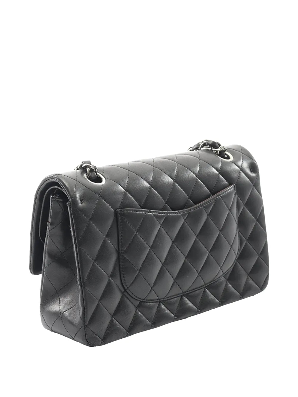 Chanel Pre Owned 2010 2011 Medium Classic Lambskin Double Flap Shoulder Bag — Same as shown — Size One Size — Back View