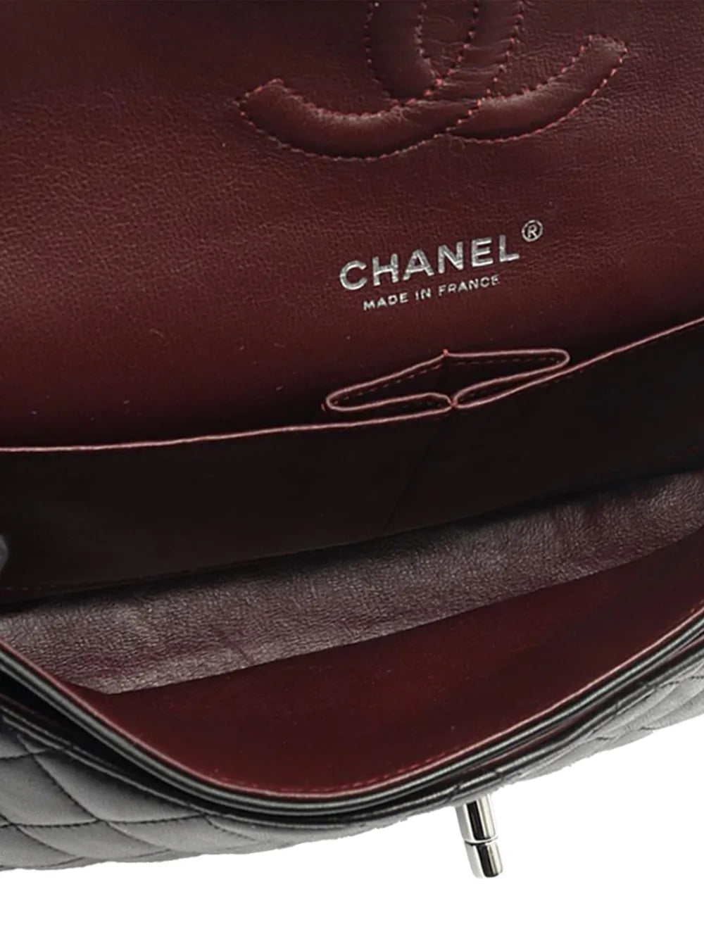 Chanel Pre Owned 2010 2011 Medium Classic Lambskin Double Flap Shoulder Bag — Same as shown — Size One Size — Top View