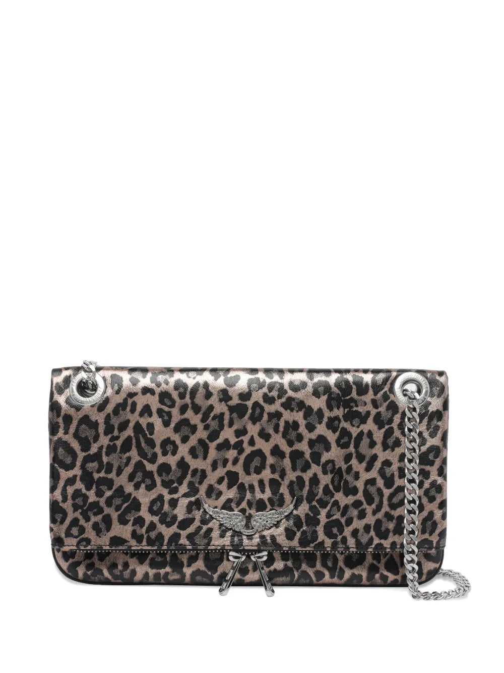 Zadigvoltaire Rock Nano Animal Print Chain Shoulder Bag — Same as shown — Size One Size — Front View