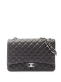 Chanel Pre Owned 2011 Maxi Classic Lambskin Double Flap Shoulder Bag — Same as shown — Size One Size — Front View
