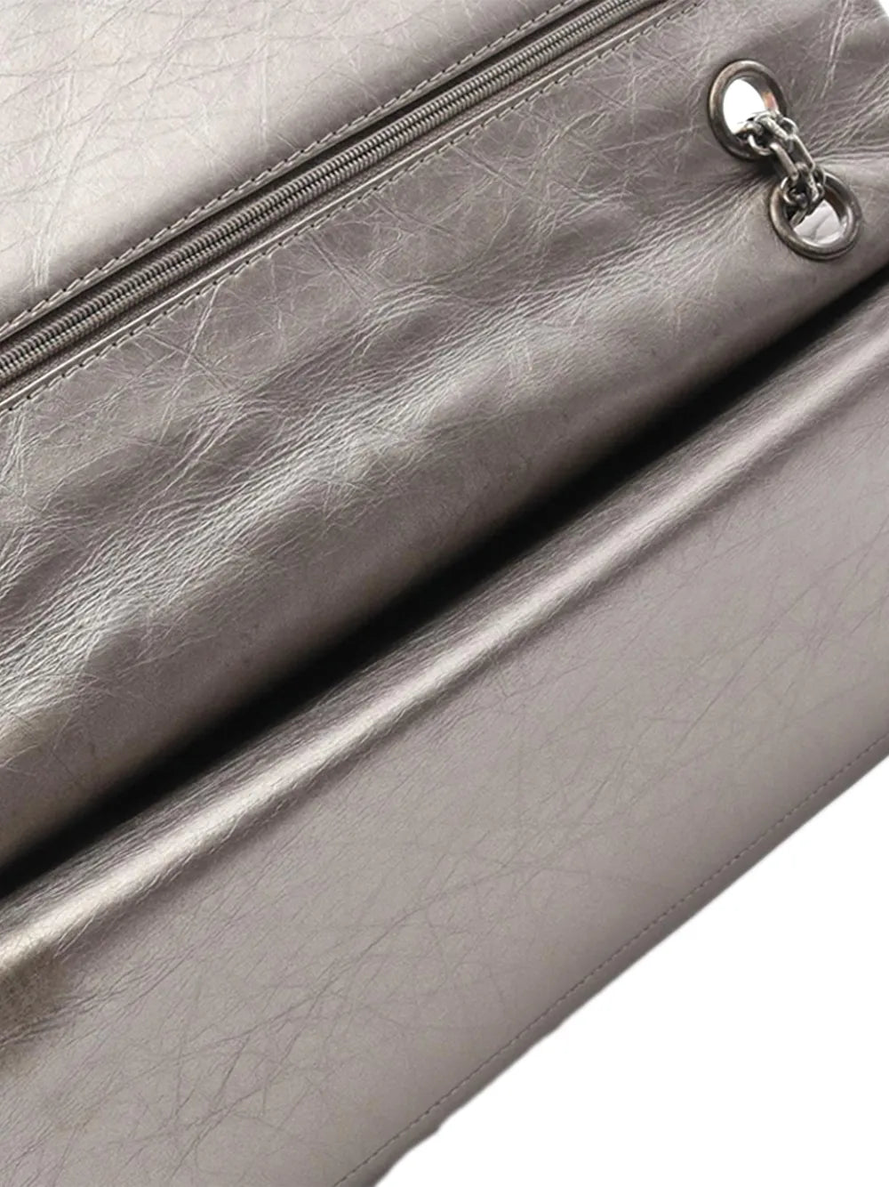 Chanel Pre Owned 2012 2013 Maxi Aged Calfskin Reissue 255 Double Flap Bag Shoulder Bag — Same as shown — Size One Size — Detail View