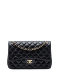 Chanel Pre Owned 2011 Jumbo Classic Lambskin Double Flap Shoulder Bag — Same as shown — Size One Size — Front View