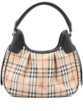 Burberry Pre Owned 2000 2010 Haymarket Check Coated Canvas Brooklyn Hobo Bag — Same as shown — Size One Size — Front View