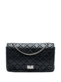 Chanel Pre Owned 2008 2009 Reissue 255 Aged Calfskin Double Flap 227 Shoulder Bag — Same as shown — Size One Size — Front View