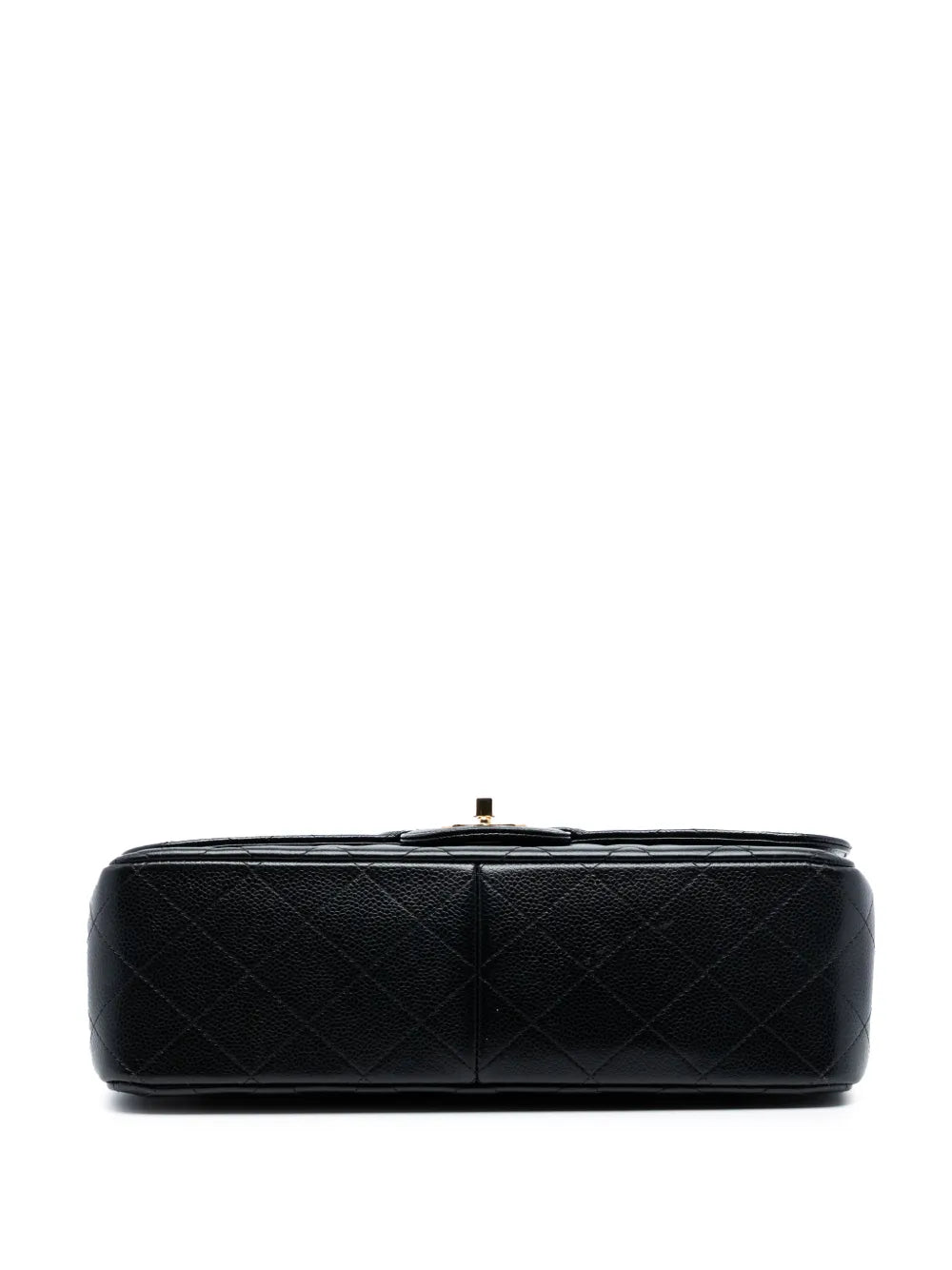 Chanel Pre Owned 2013 2014 Jumbo Classic Caviar Double Flap Shoulder Bag — Same as shown — Size One Size — Top View