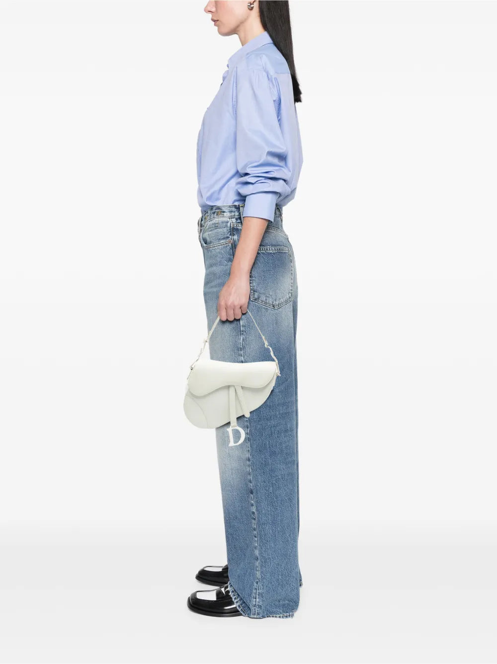 Christian Dior Pre Owned 2019 Ultra Matte Calfskin Saddle Bag Shoulder Bag — Same as shown — Size One Size — Side View